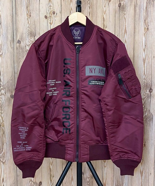 AVIREX（アヴィレックス）の「MA1 -REFLECT STENCIL-リバーシブル（MA