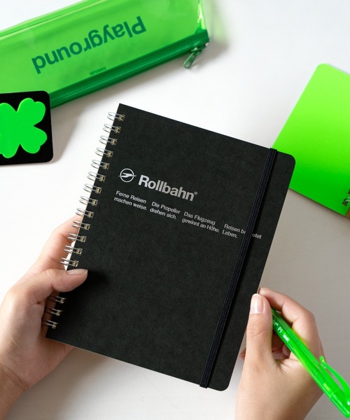 ZOZOTOWN限定】ロルバーン ポケット付きメモ ネオンL（手帳/メモ帳