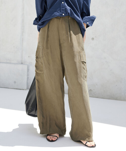 キュプラ カーゴパンツ（カーゴパンツ）｜SLOBE IENA（スローブイエナ