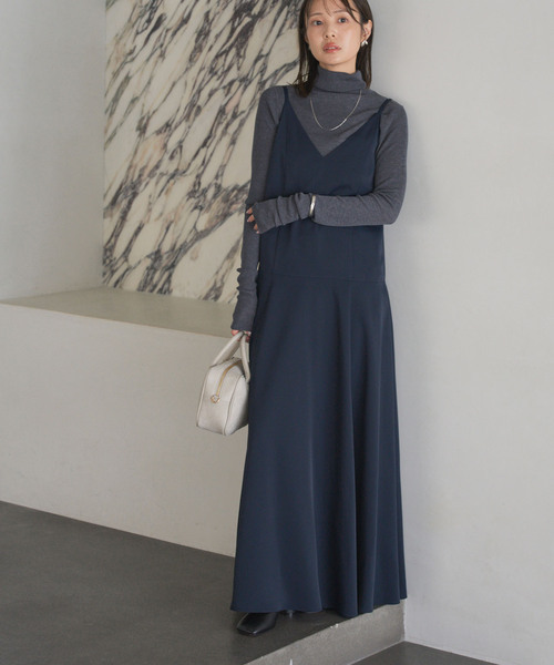 セール】ロー切り替えフレアワンピース（ワンピース）｜NOBLE