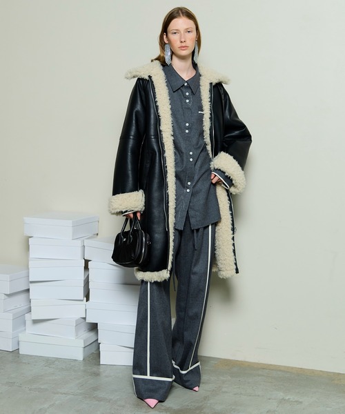 セール】Reversible Faux Mouton Coat / リバーシブルフェイクムートン