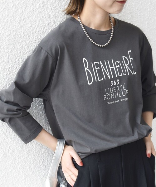 セール】プリント ロゴ ロング スリーブ TEE（Tシャツ/カットソー