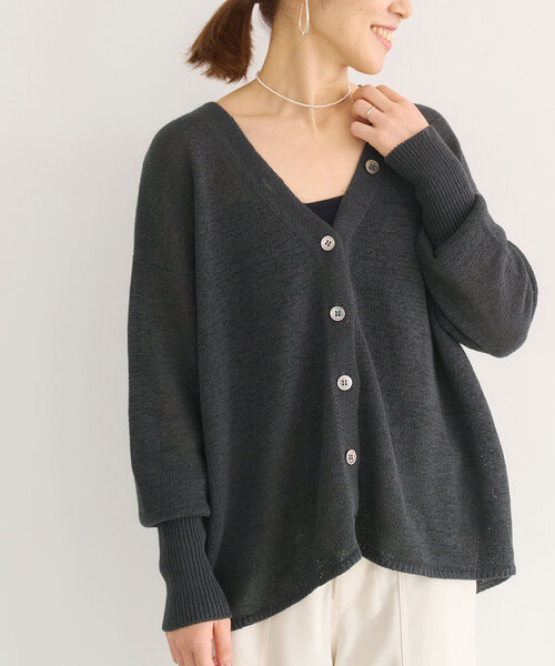 IENA（イエナ）の「テープヤーン 2WAY Vネックカーディガン