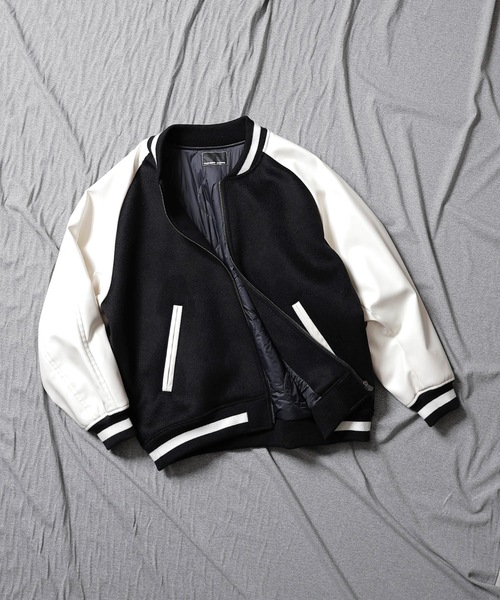 NUMBER (N)INE（ナンバーナイン）の「WOOL RAGLAN STADIUM JACKET