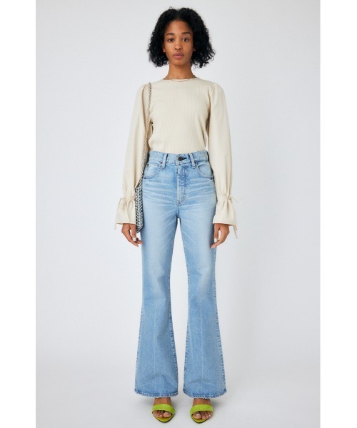 MOUSSY（マウジー）の「MVS L/BLU FLARE（デニムパンツ）」 - WEAR