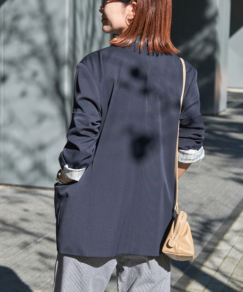 セール】ドライツイルダブルブレストジャケット（テーラードジャケット