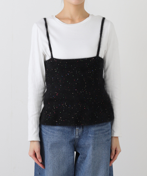 セール】IENA LA BOUCLE ファーニットキャミソール（キャミソール