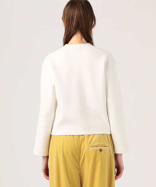 caban（キャバン）の「□コットンカシミヤ エンブレムクルーネック