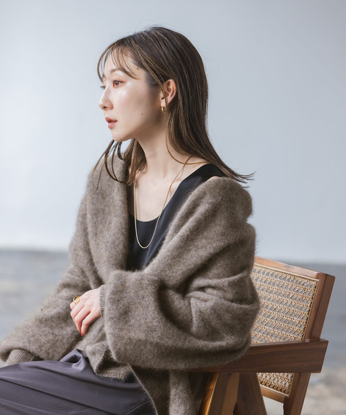 Noble（ノーブル）の「《追加》ファーニットパフカーディガン