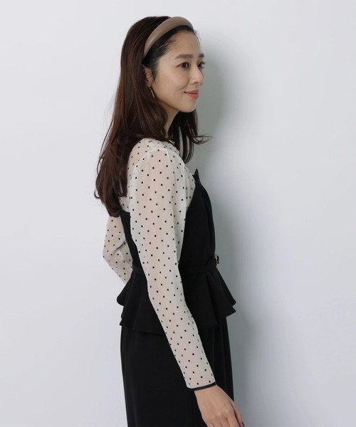 ペプラムワンピース（ワンピース）｜JUSGLITTY（ジャスグリッティー