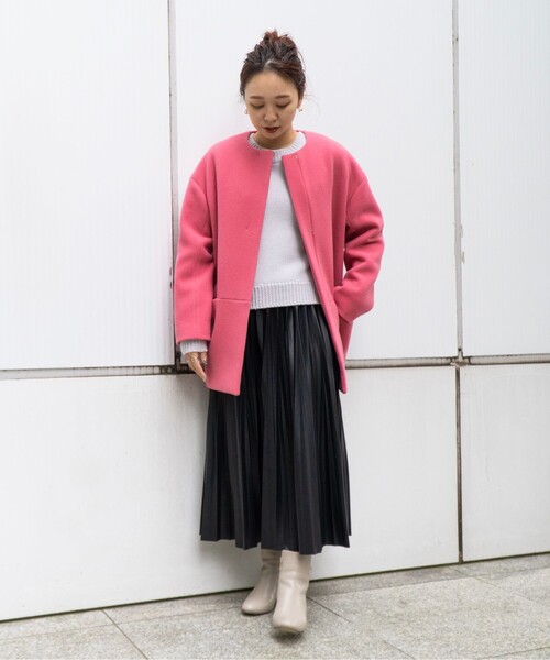 UNTITLED（アンタイトル）の「◇ノーカラーコクーンコート（ノーカラー