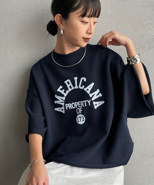 Americana/アメリカーナ] 別注 カレッジプリント カットオフ