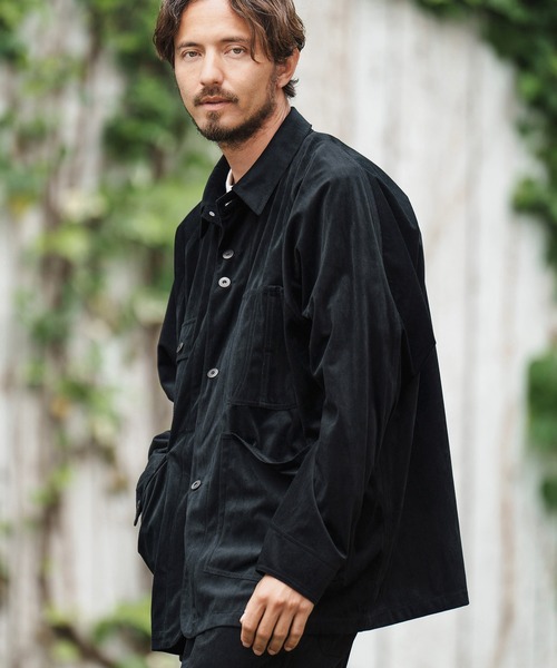 セール】mj10042-細畝コーデュロイシャツジャケット（その他アウター