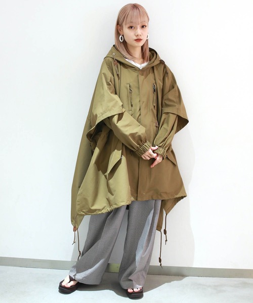 G.V.G.V.（ジーヴィージーヴィー）の「PONCHO LAYERED COAT（ポンチョ