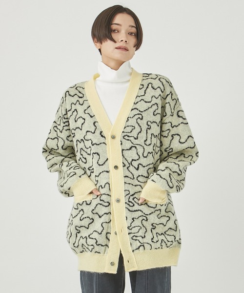 MIOSMOKEY/ミオズモーキー】ジャガードニットカーディガン