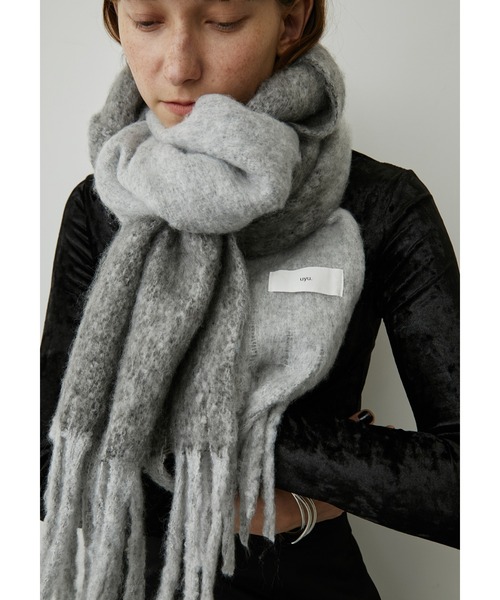 セール】バイカラーボリュームフリンジマフラー（マフラー）｜uyu