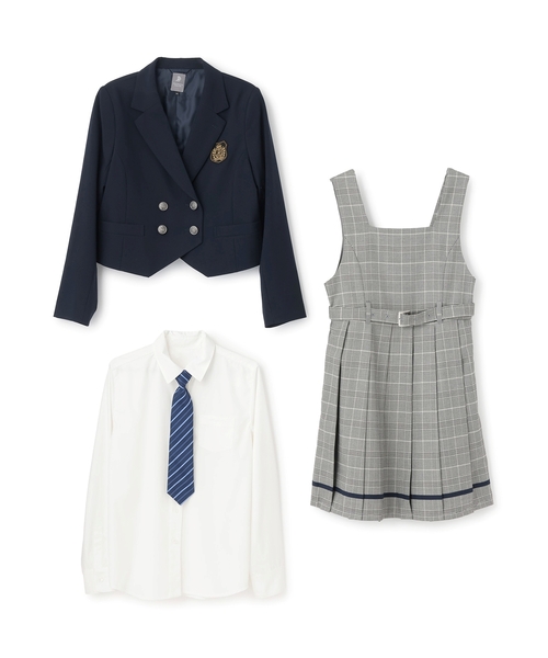 卒服】【4点セット】ショートジャケット・ジャンスカセット（スーツ