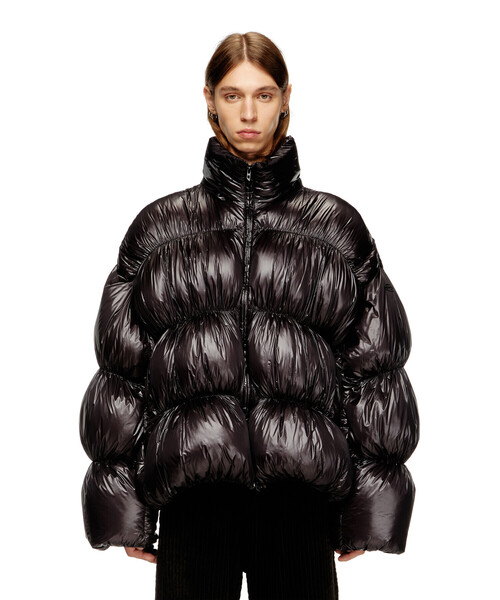 セール】メンズ ジップアップダウンジャケット W-CHOCO（ダウン