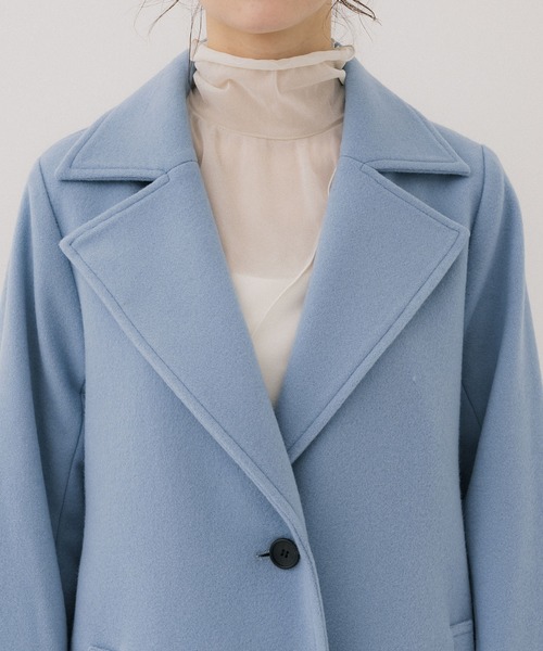 ベルテッドフレアウールチェスター（チェスターコート）｜PUBLIC TOKYO