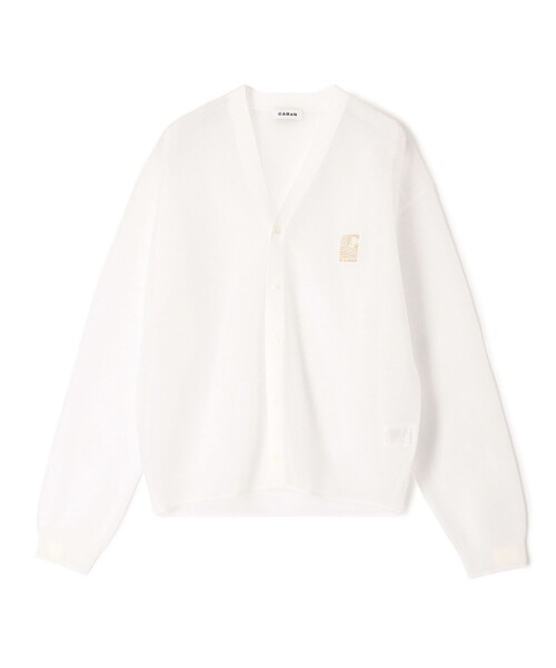 シアーナイロン Vネックカーディガン（ニット/セーター）｜CABaN
