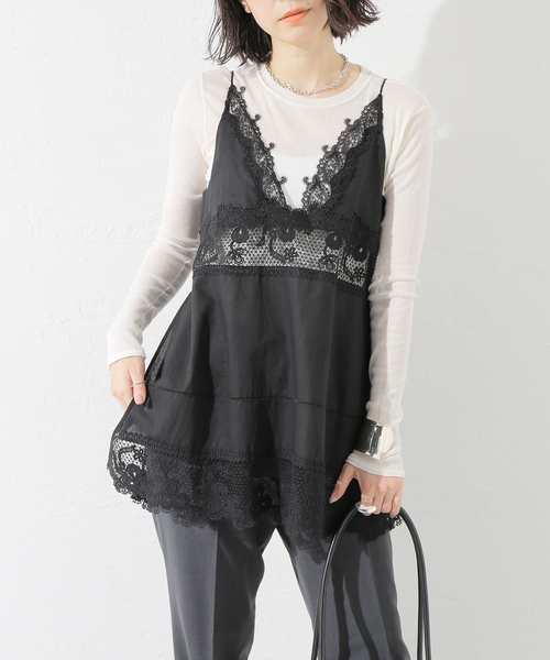 追加2》ケミカルレースキャミ（シャツ/ブラウス）｜journal standard L