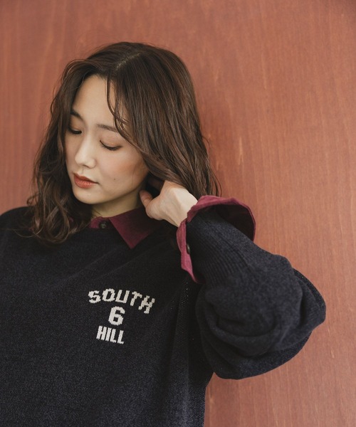 セール】モールニットアソートロゴプルオーバー/581163（ニット