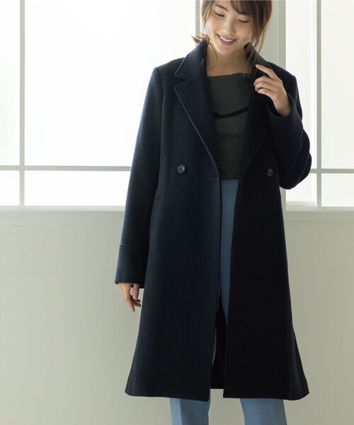 index（インデックス）の「◇カシミヤ混ダブルチェスターコート【WEB