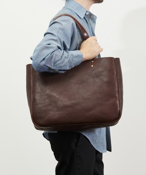 SLOW スロウ / bono-tote bag width type フルベジタブルタンニング