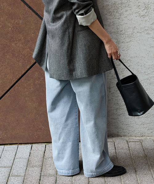セール】2タックデニムイージーパンツ（デニムパンツ）｜JOURNAL
