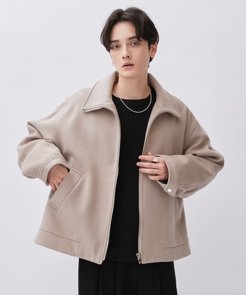 Lui's（ルイス）の「ハイクオリティ ビーバーメルトンZIPブルゾン