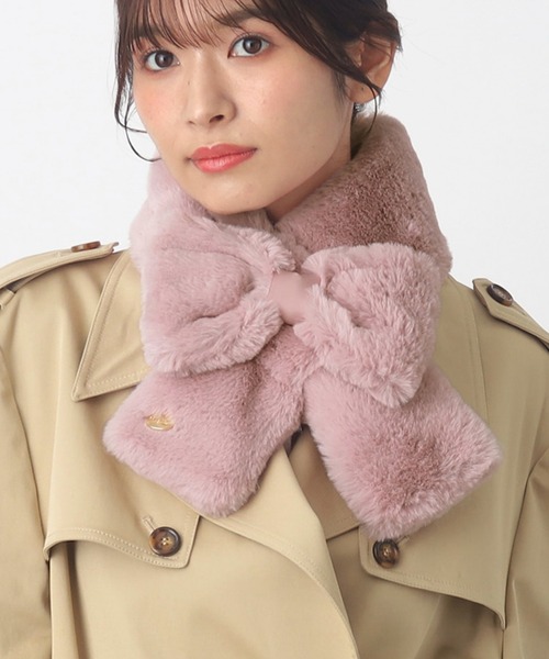 新色追加】フェイクファー リボンマフラー（マフラー）｜PAUL&JOE