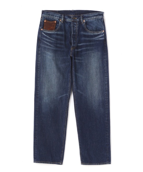 セール】《直営店限定》LEATHER PATCH DENIM PANTS / レザー パッチ