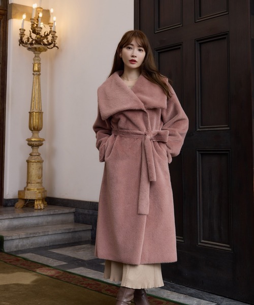Grace Wrap Coat（ノーカラーコート）｜Her lip to（ハーリップトゥー