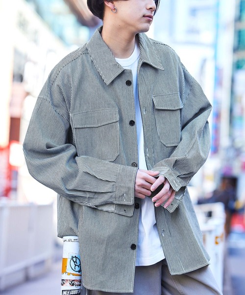 オーバーサイズCPO シャツジャケット ワークシャツ/シャツブルゾン