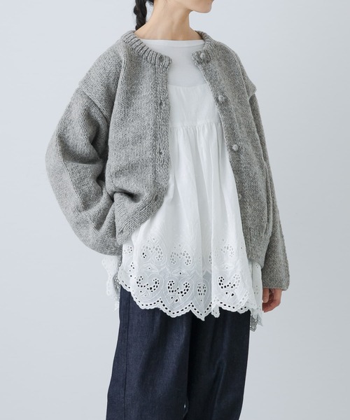 かぐれ（カグレ）の「スカラップ刺繍キャミソール（キャミソール