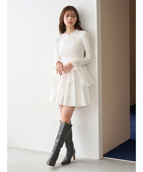 Sustainableドッキングミニニットワンピース（ワンピース）｜SNIDEL