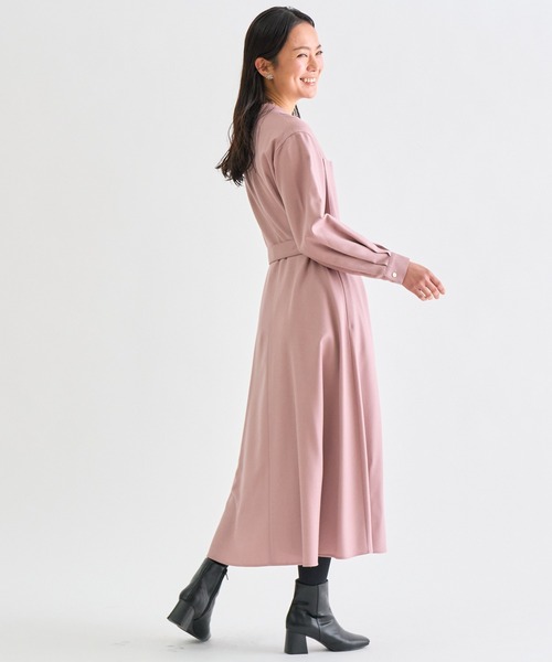 ANAYI（アナイ）の「レーヨンウールジョーゼットフレアワンピース