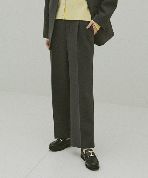 ウツクシルエットWクロスイージーストレートパンツ/601347（その他