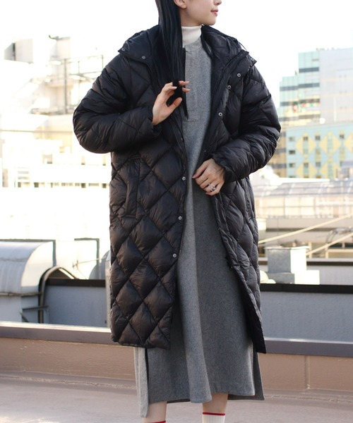 TAION（タイオン）の「TAION/タイオン フードロングダウンジャケット