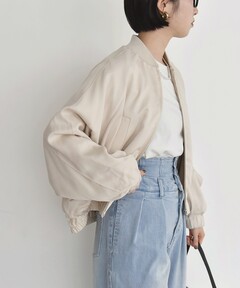 ナイロンナカワタミリタリーリブコート◇（ナイロンジャケット