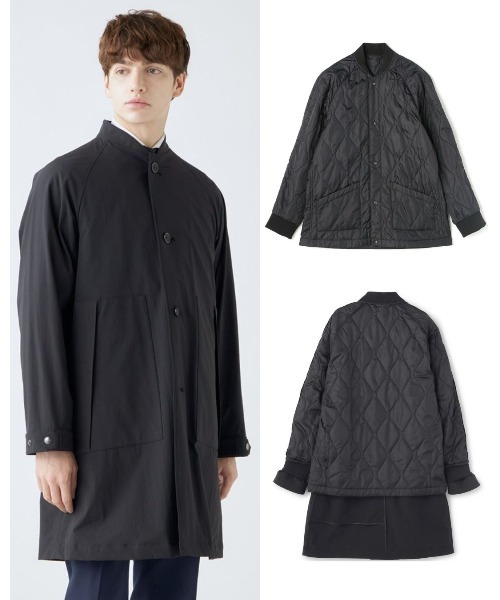セール】3WAYパッカブルスタンドカラーコート（ステンカラーコート