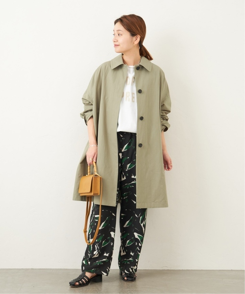 セール】□□□《追加》ハイカウントワイドステンカラーコート（ステン