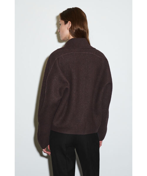 スカルプテッドメリノウールジャケット（カーディガン/ボレロ）｜COS