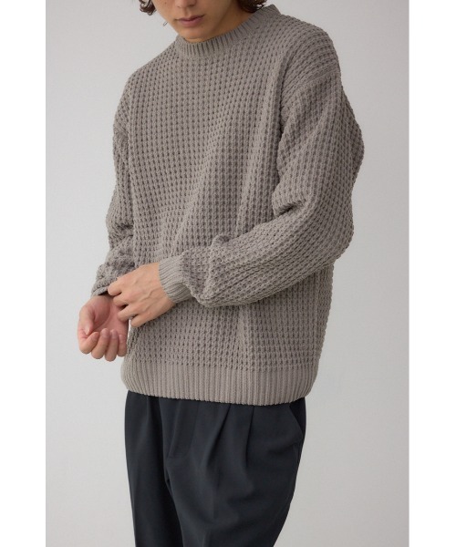 ワッフル編みマットモールニット（ニット/セーター）｜AZUL BY MOUSSY