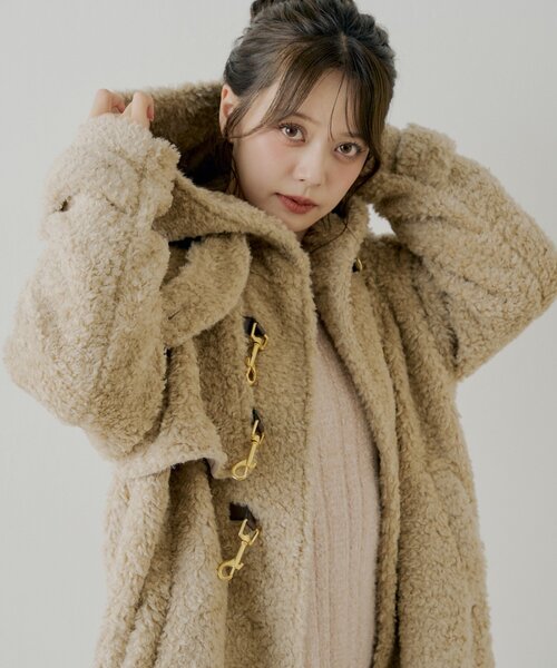 Chico（チコ）の「【SALON by Chico】ショートボアフードロング