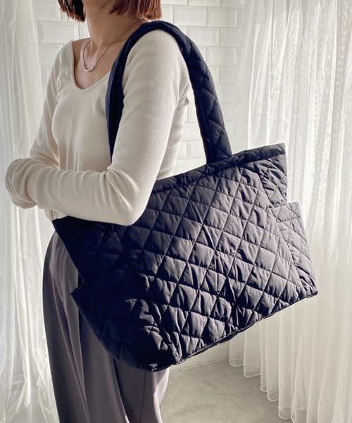 セール】【A4サイズ収納可】キルティングトートバッグ マザーズ