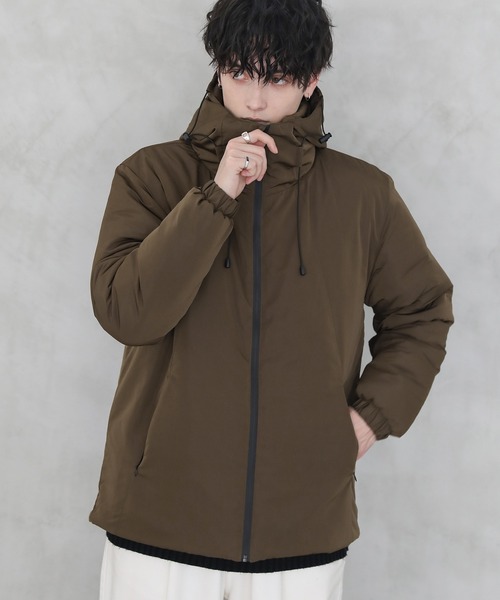 セール】ボリュームハイネック 中綿 アウター ジャケット（ダウン