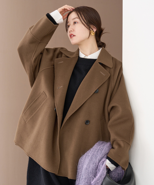 IENA（イエナ）の「《追加》スーパー160ダブルフェイス ショートコート