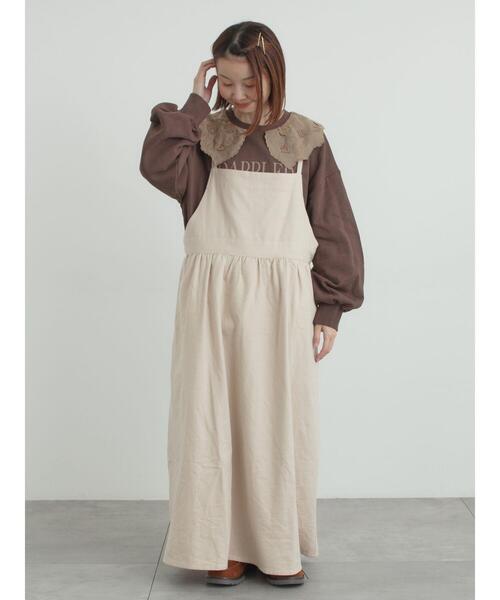 セール】エプロンジャンパースカート（ワンピース）｜Samansa Mos2