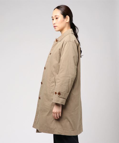 MHL.（エムエイチエル）の「COTTON NYLON CANVAS（ステンカラーコート